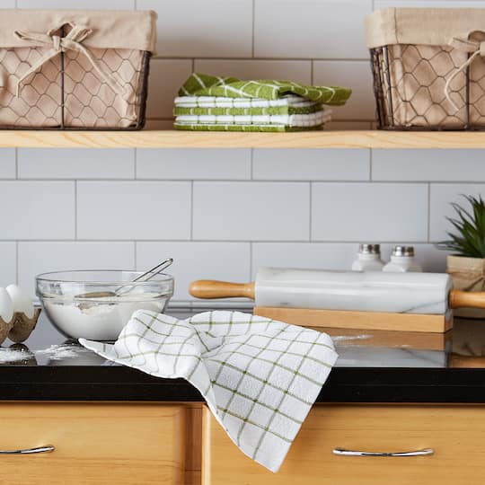 DII® Combo Windowpane Dishcloth Set
